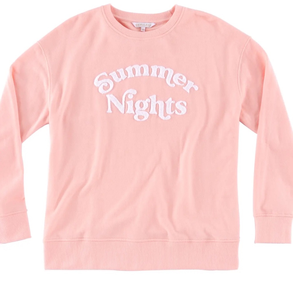 New with tags! Summer Nights sweatshirt. Multiple sizes.